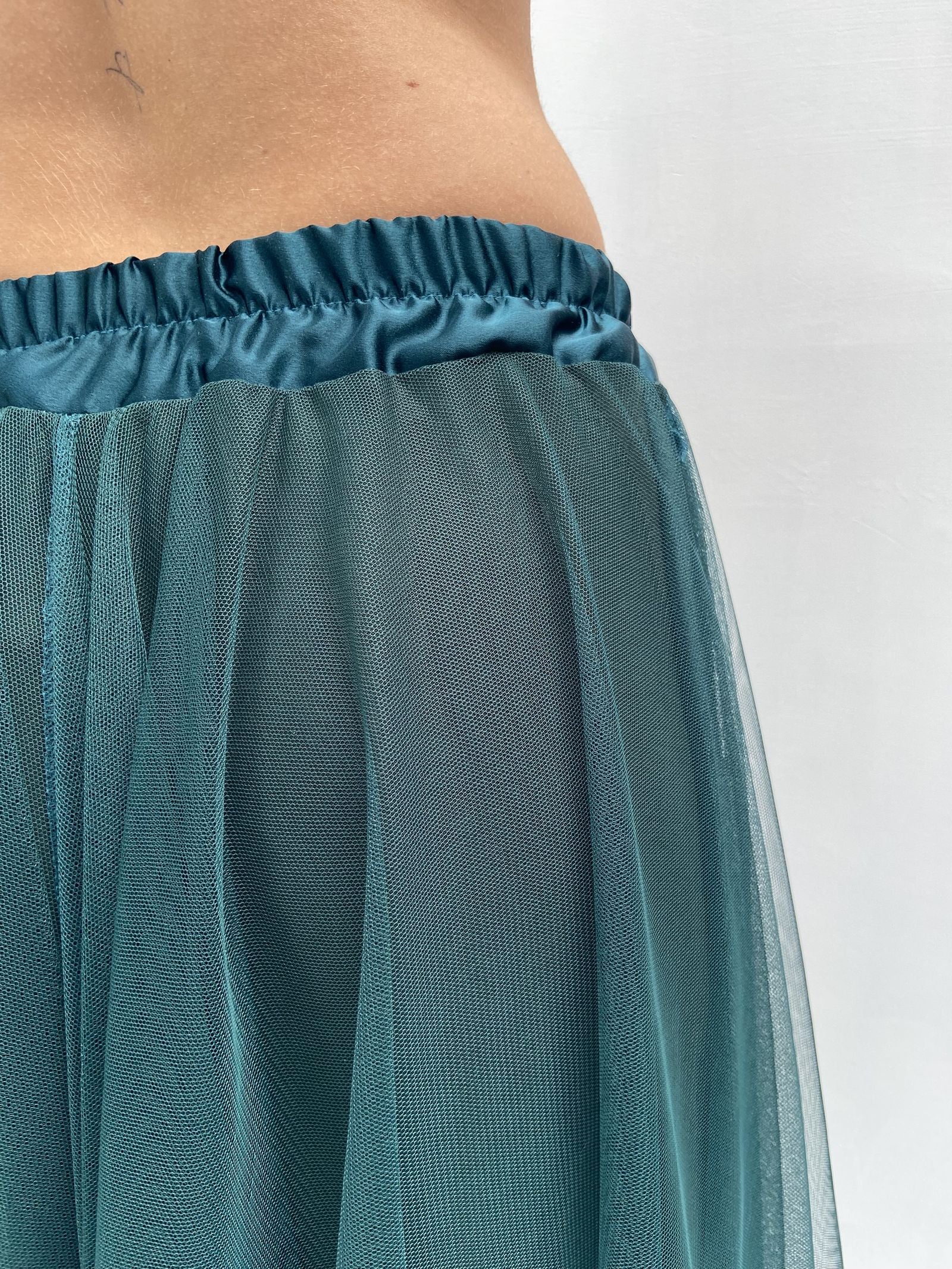 Gonna lunga in tulle MK04.015 MILITARE OFELIA 
