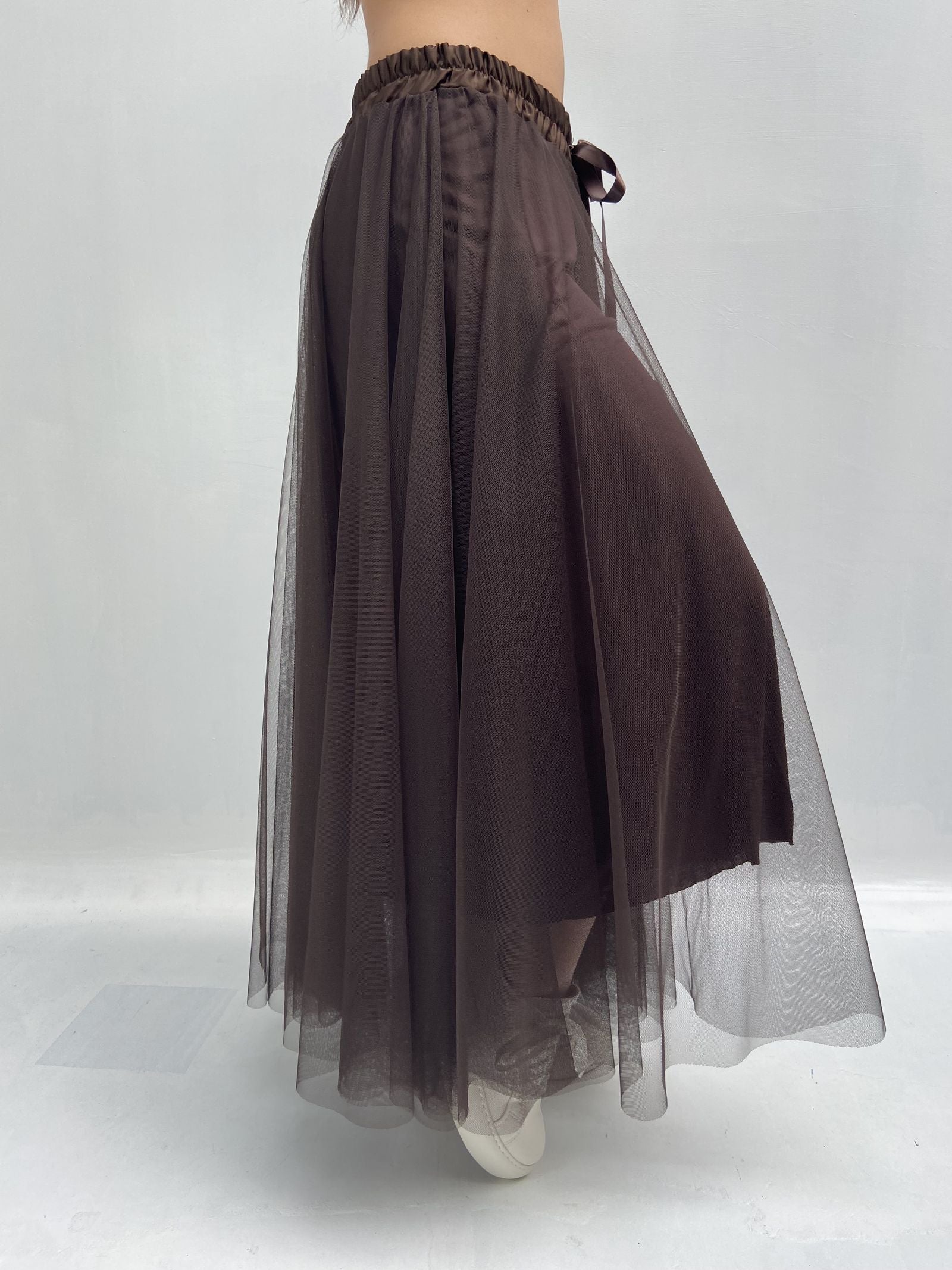 Gonna lunga in tulle MK04.015 MORO OFELIA 