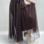 Gonna lunga in tulle MK04.015 MORO OFELIA 
