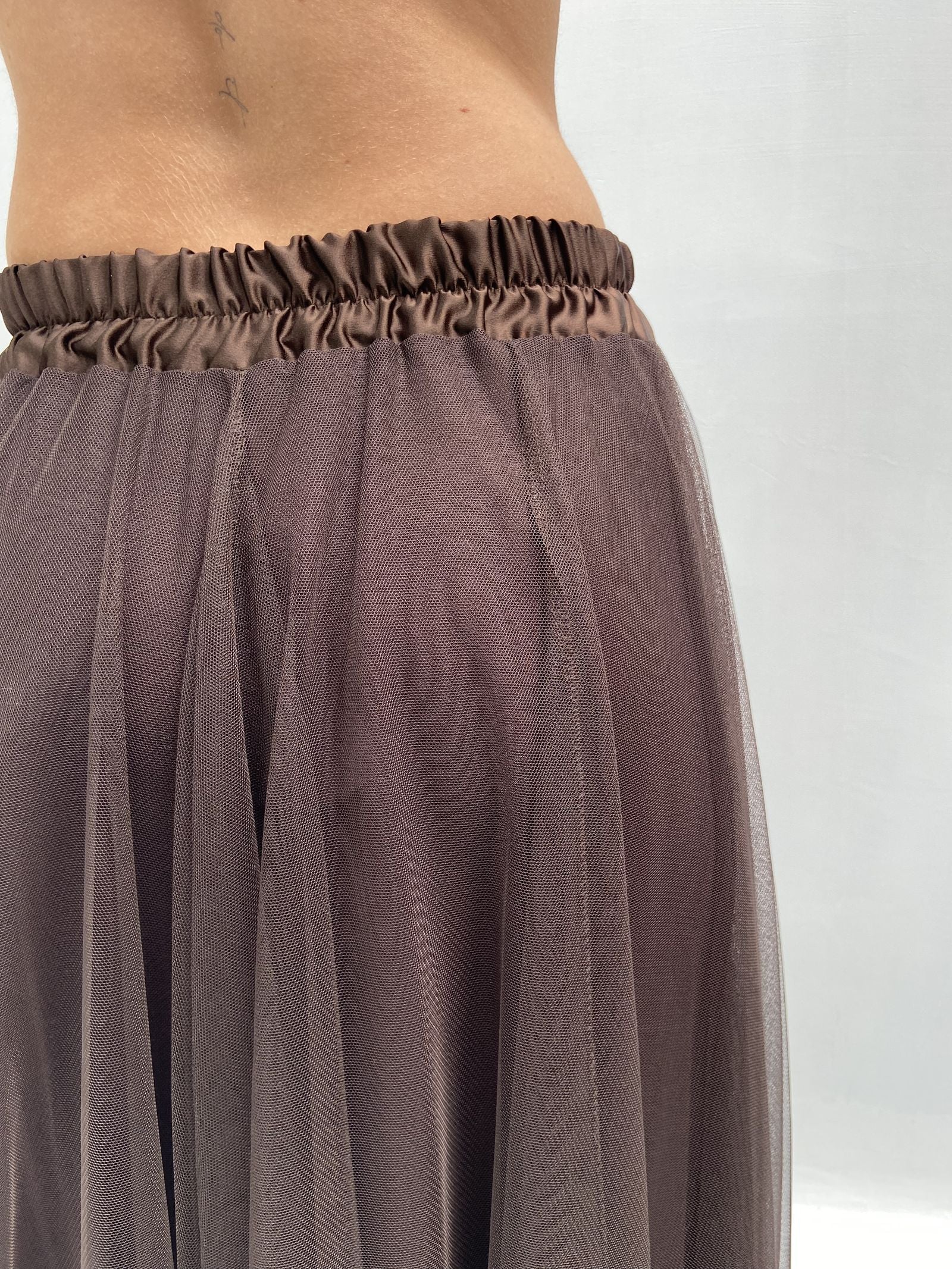 Gonna lunga in tulle MK04.015 MORO OFELIA 