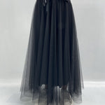 Gonna lunga in tulle MK04.015 NERO OFELIA 