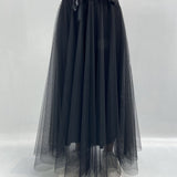 Gonna lunga in tulle MK04.015 NERO OFELIA 