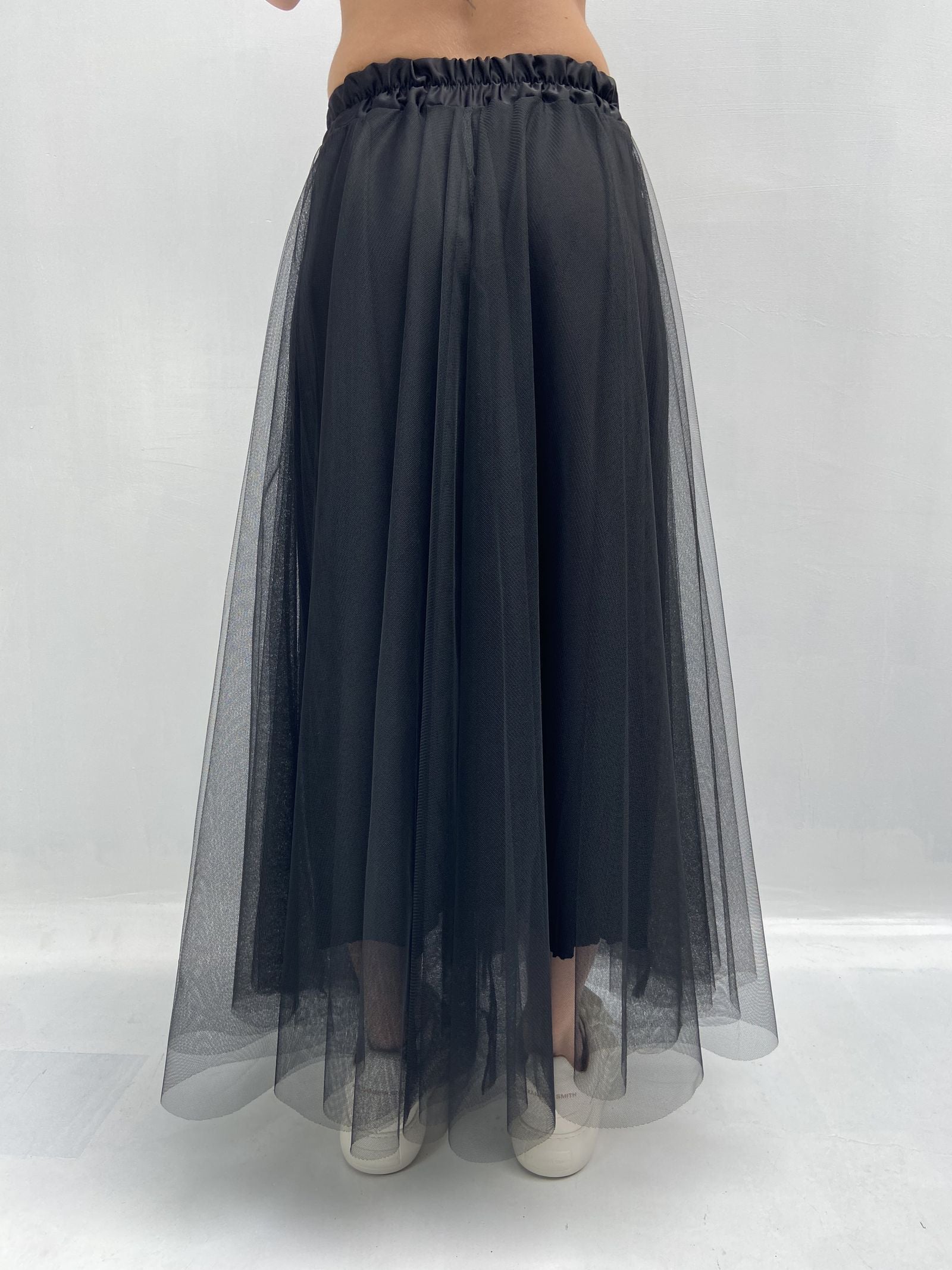 Gonna lunga in tulle MK04.015 NERO OFELIA 