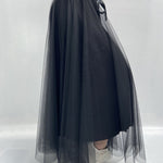 Gonna lunga in tulle MK04.015 NERO OFELIA 