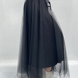 Gonna lunga in tulle MK04.015 NERO OFELIA 
