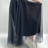 Gonna lunga in tulle MK04.015 NERO OFELIA 