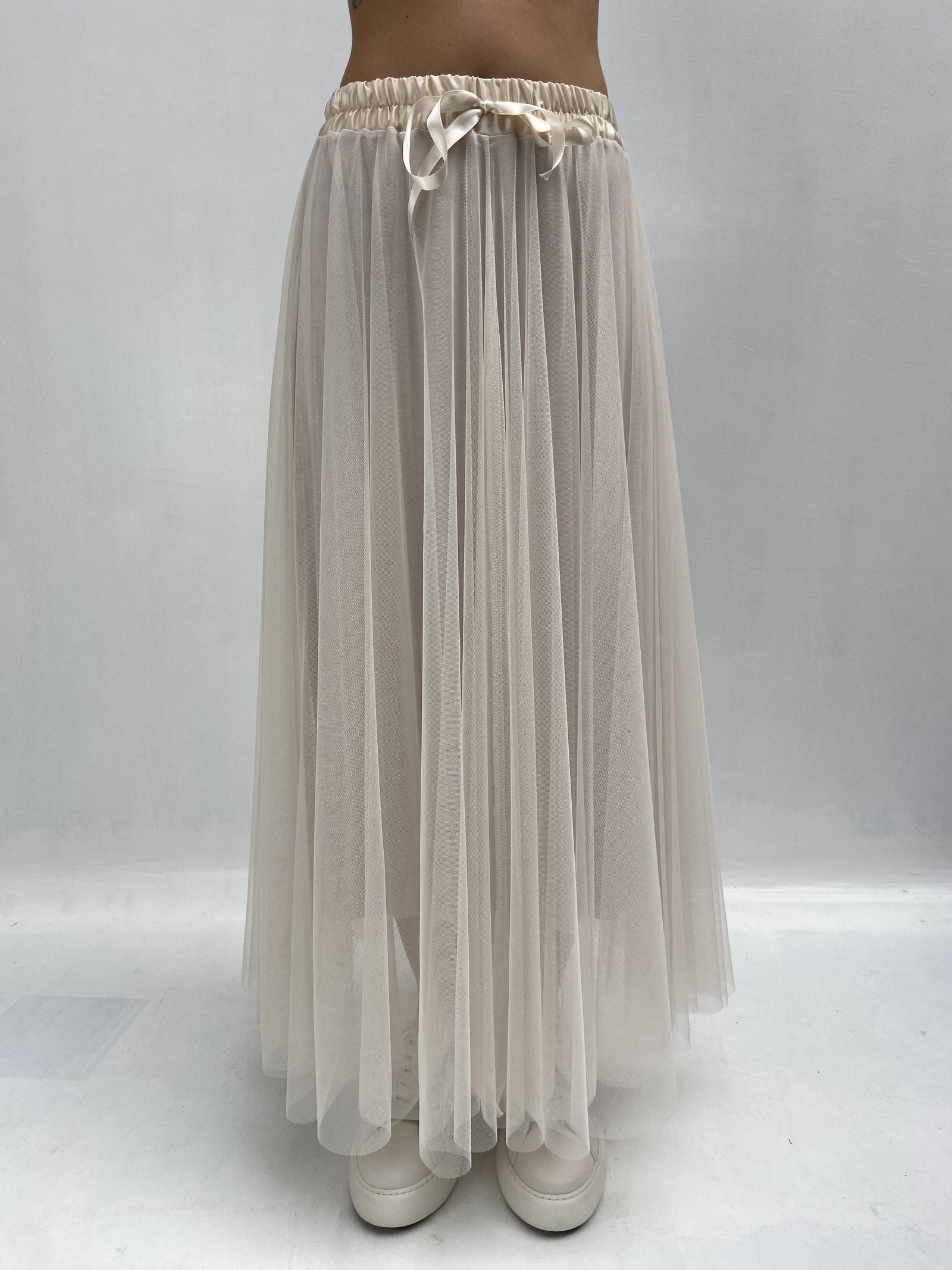 Gonna lunga in tulle MK04.015 PANNA OFELIA 