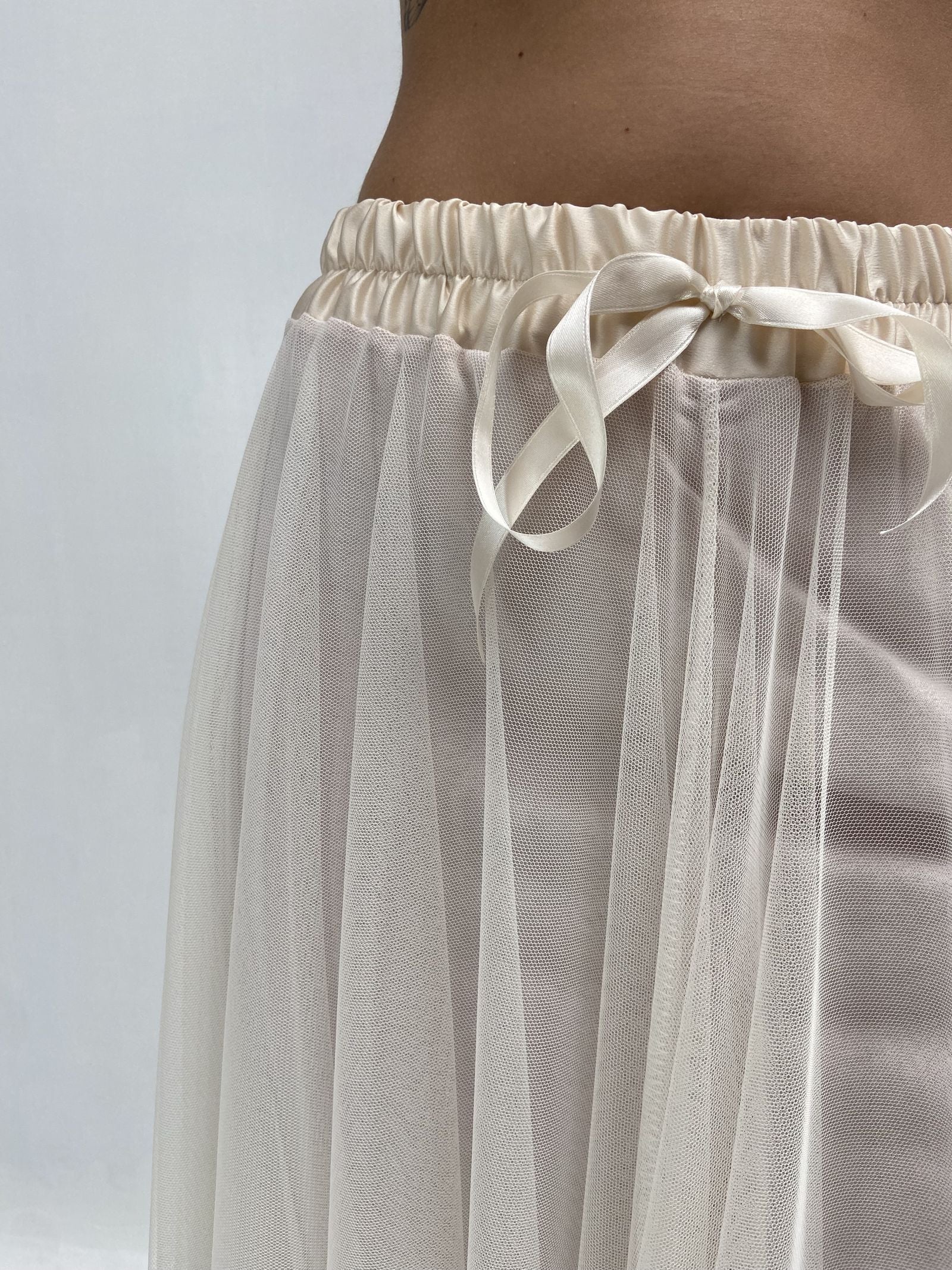 Gonna lunga in tulle MK04.015 PANNA OFELIA 