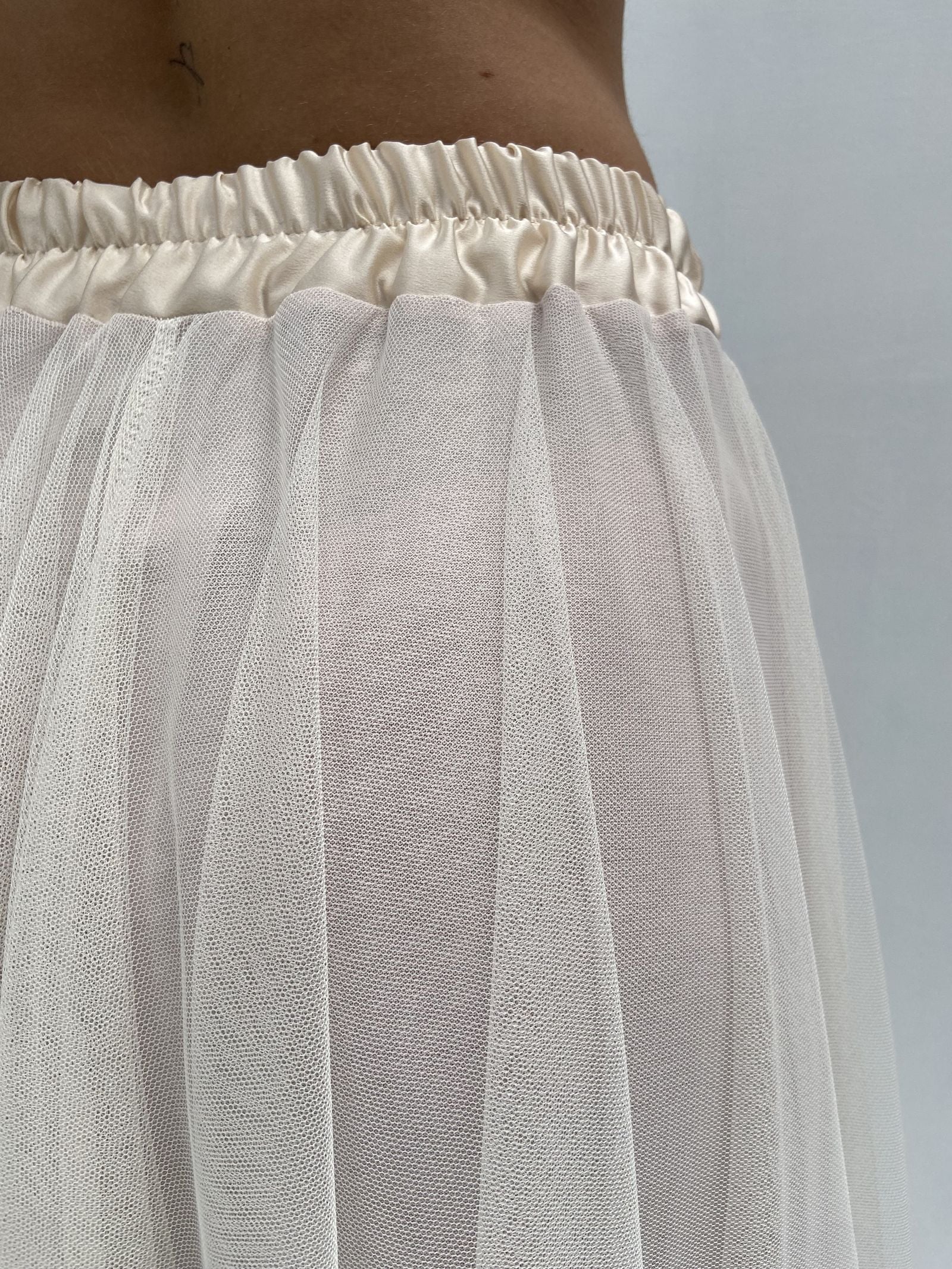 Gonna lunga in tulle MK04.015 PANNA OFELIA 