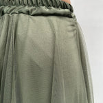 Gonna lunga in tulle MK04.015 VERDE OFELIA 