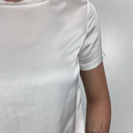 T-shirt lucida girocollo MM203633 BIANCO OFELIA 