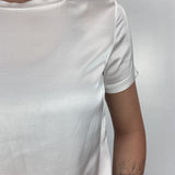 T-shirt lucida girocollo MM203633 BIANCO OFELIA 