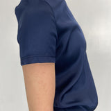 T-shirt lucida girocollo MM203633 BLU OFELIA 