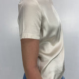 T-shirt lucida girocollo MM203633 CREMA OFELIA 
