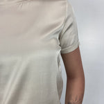T-shirt lucida girocollo MM203633 CREMA OFELIA 