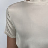T-shirt lucida girocollo MM203633 CREMA OFELIA 