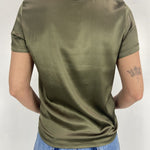 T-shirt lucida girocollo MM203633 MILITARE OFELIA 