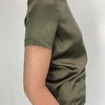 T-shirt lucida girocollo MM203633 MILITARE OFELIA 