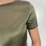 T-shirt lucida girocollo MM203633 MILITARE OFELIA 