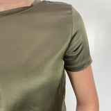 T-shirt lucida girocollo MM203633 MILITARE OFELIA 