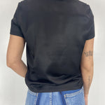 T-shirt lucida girocollo MM203633 NERO OFELIA 