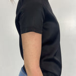 T-shirt lucida girocollo MM203633 NERO OFELIA 