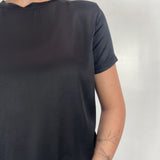 T-shirt lucida girocollo MM203633 NERO OFELIA 