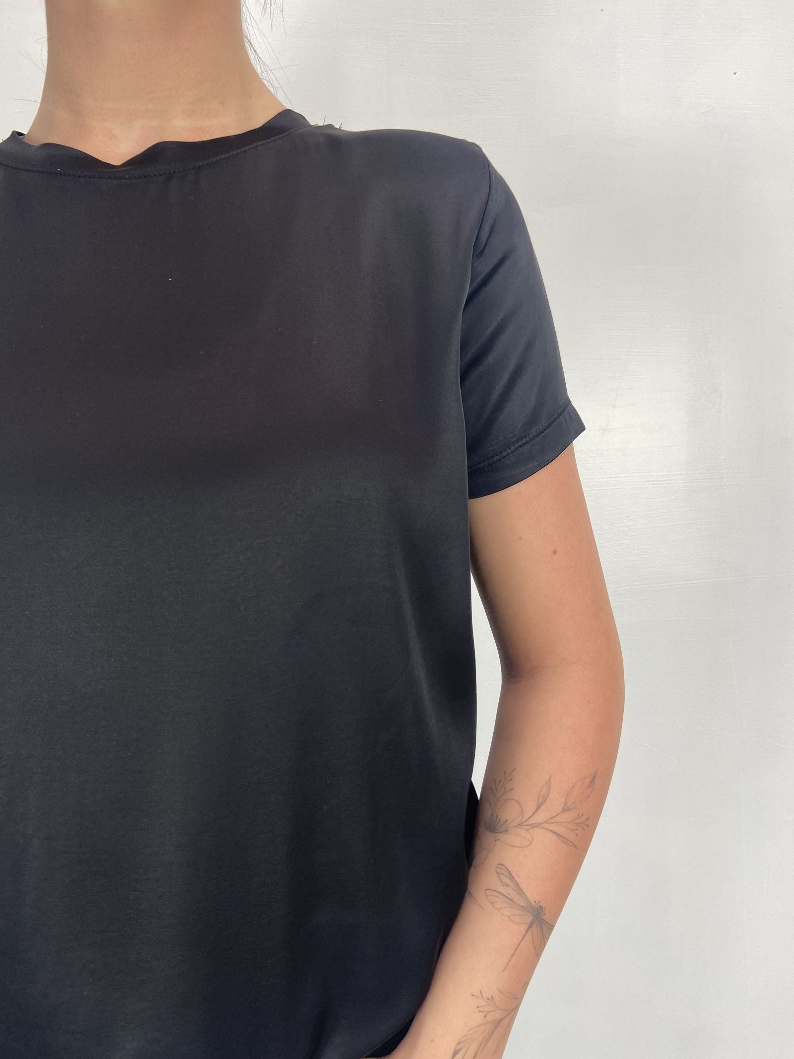 T-shirt lucida girocollo MM203633 NERO OFELIA 