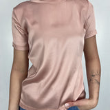 T-shirt lucida girocollo MM203633 ROSA OFELIA 