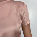 T-shirt lucida girocollo MM203633 ROSA OFELIA 