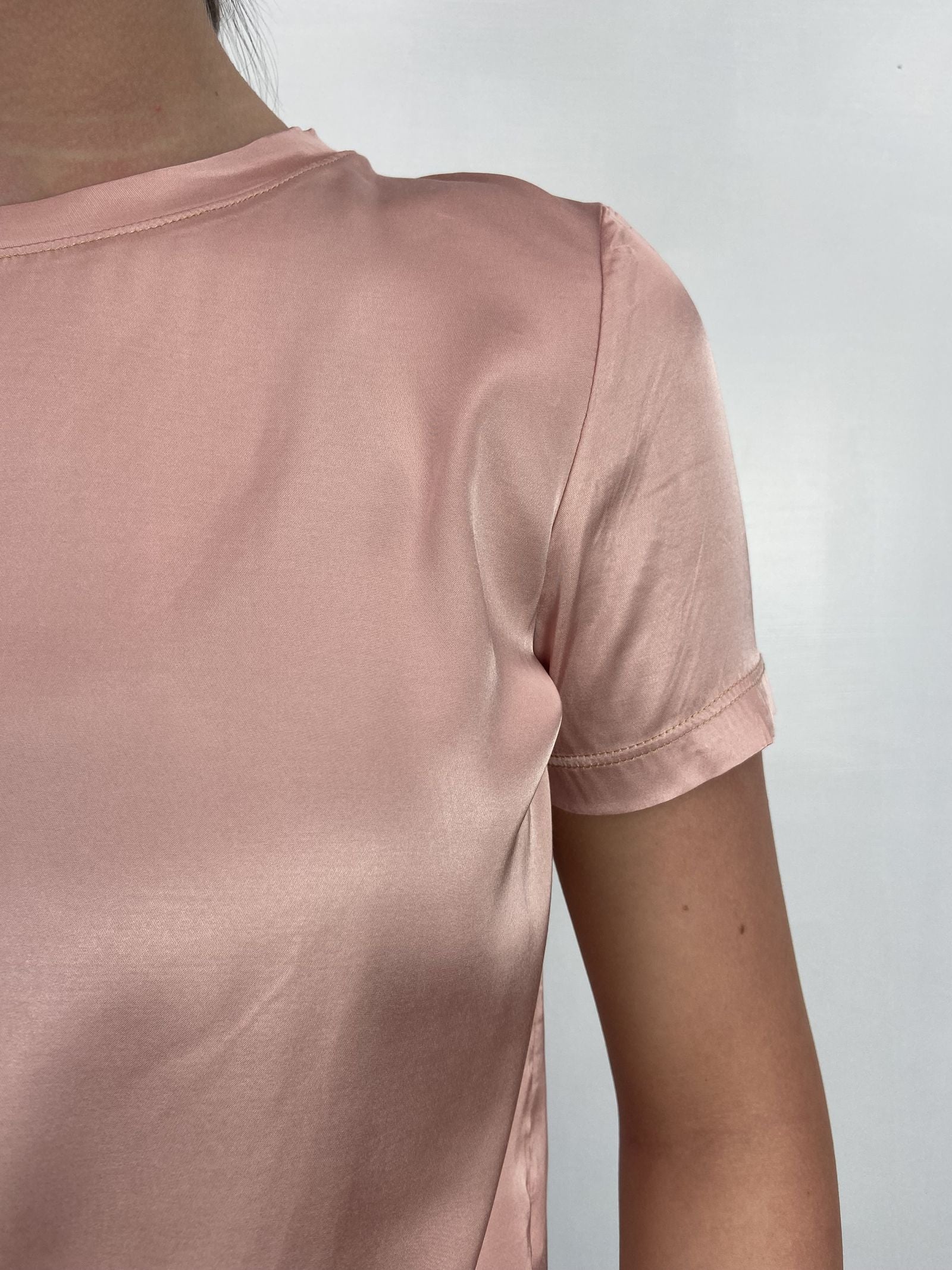 T-shirt lucida girocollo MM203633 ROSA OFELIA 