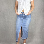 T- shirt scollo a V con manica a sbuffo OY6199 BIANCO OFELIA 