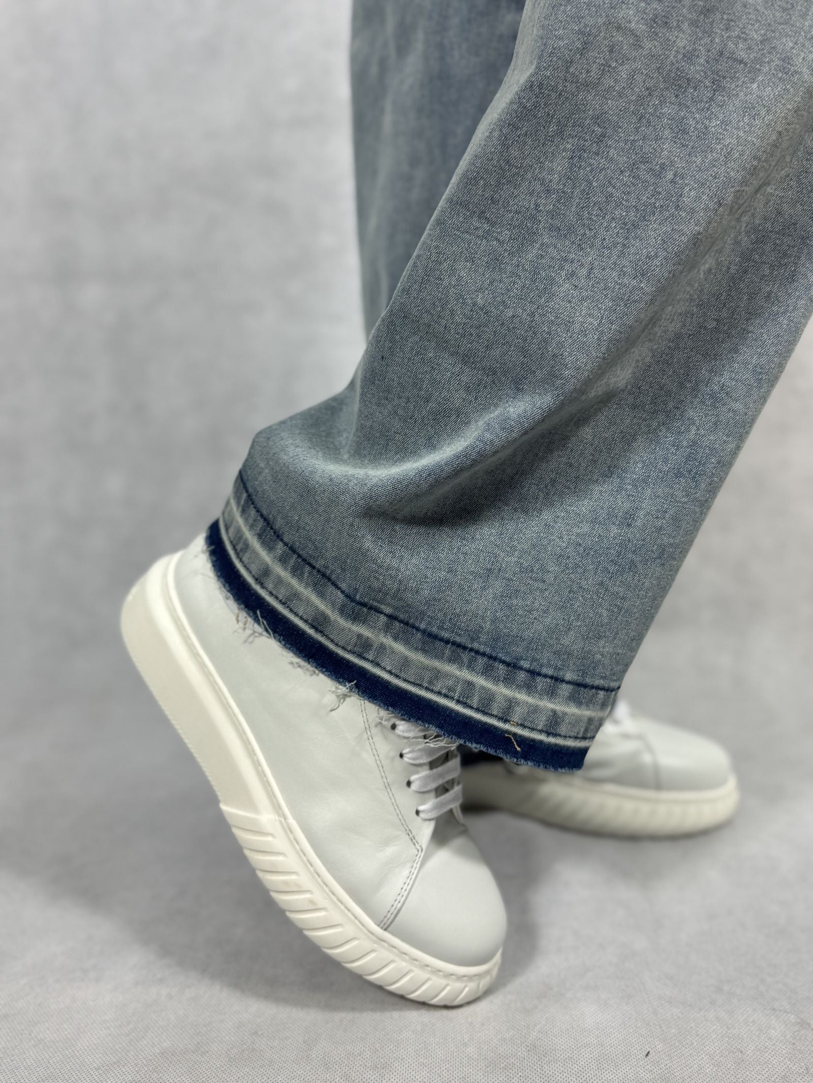 Jeans vita con tascone sulla gamba YW1128 DENIM OFELIA 