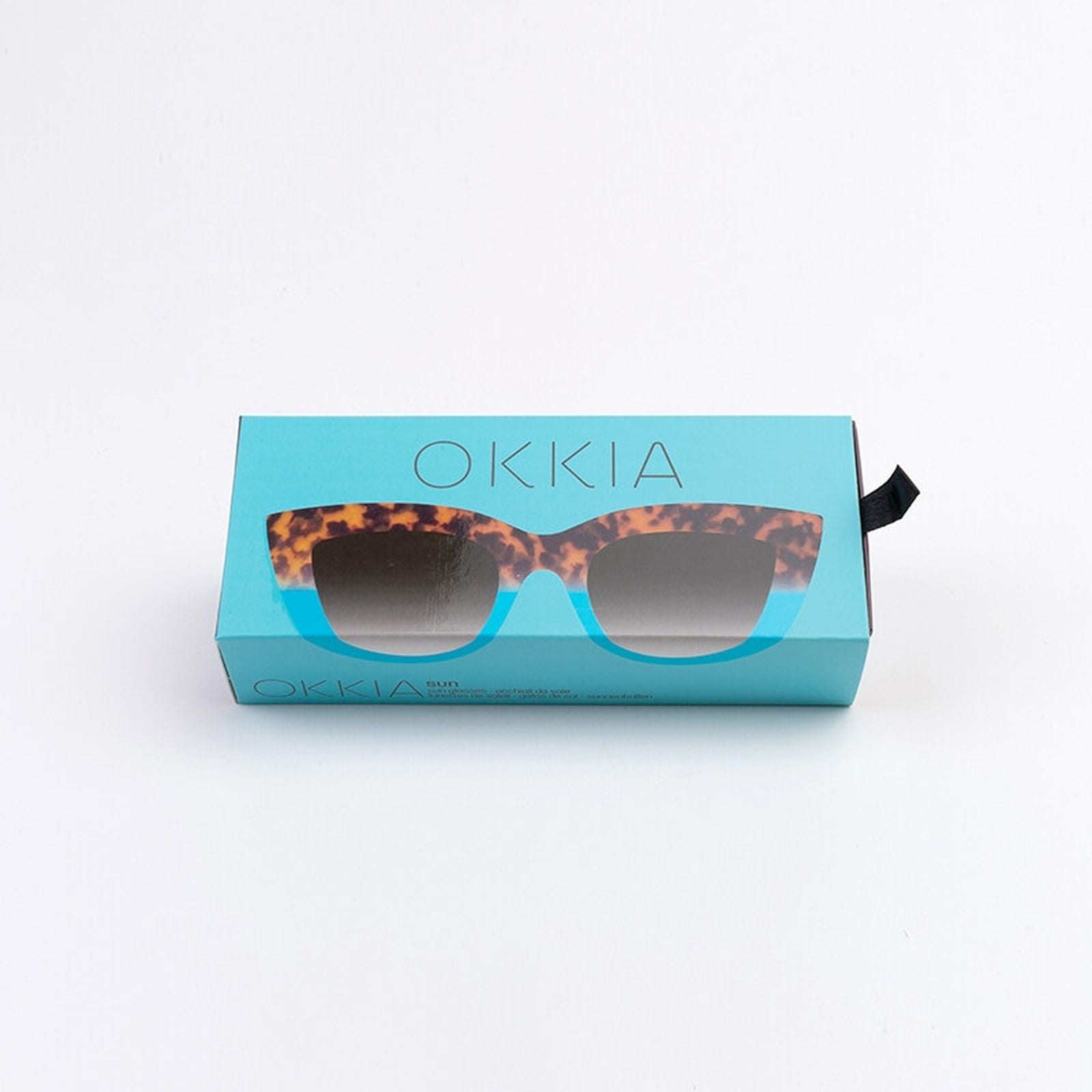Occhiale da sole Claudia OK013HB AZZURROMARRONE OKKIA 