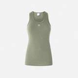 Top canotta a costine con logo uccellini 100807-A2C1 I53 PINKO 