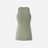 Top canotta a costine con logo uccellini 100807-A2C1 I53 PINKO 