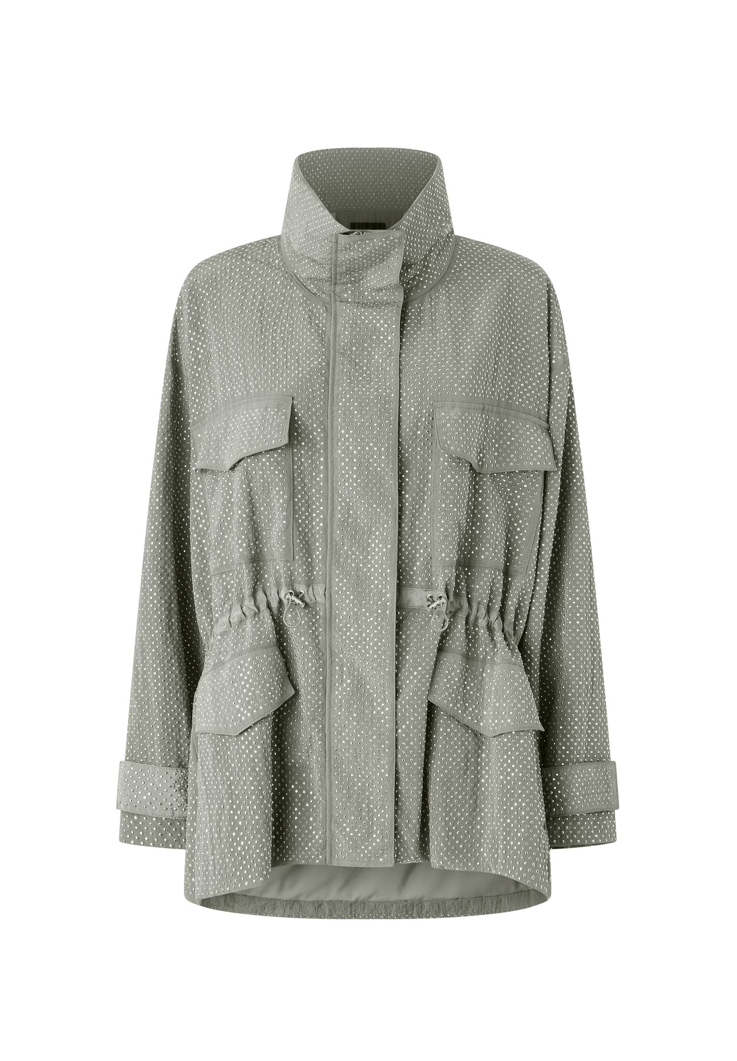 Parka tecnico con borchie 104598-A2BW I53 PINKO 