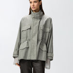 Parka tecnico con borchie 104598-A2BW I53 PINKO 