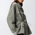 Parka tecnico con borchie 104598-A2BW I53 PINKO 