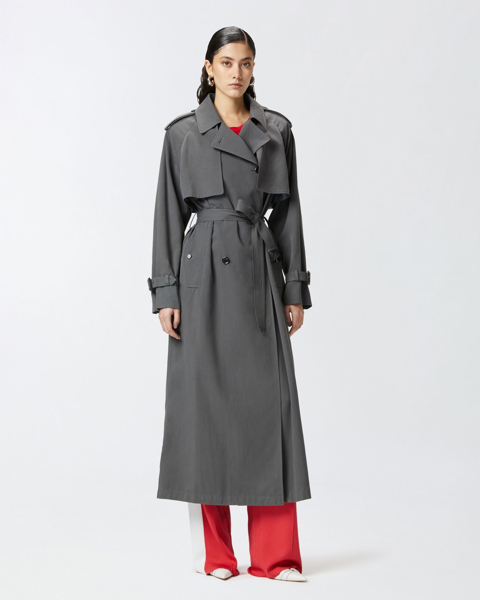 Trench classico in cotone delavè 104599-A2BX I99 PINKO 