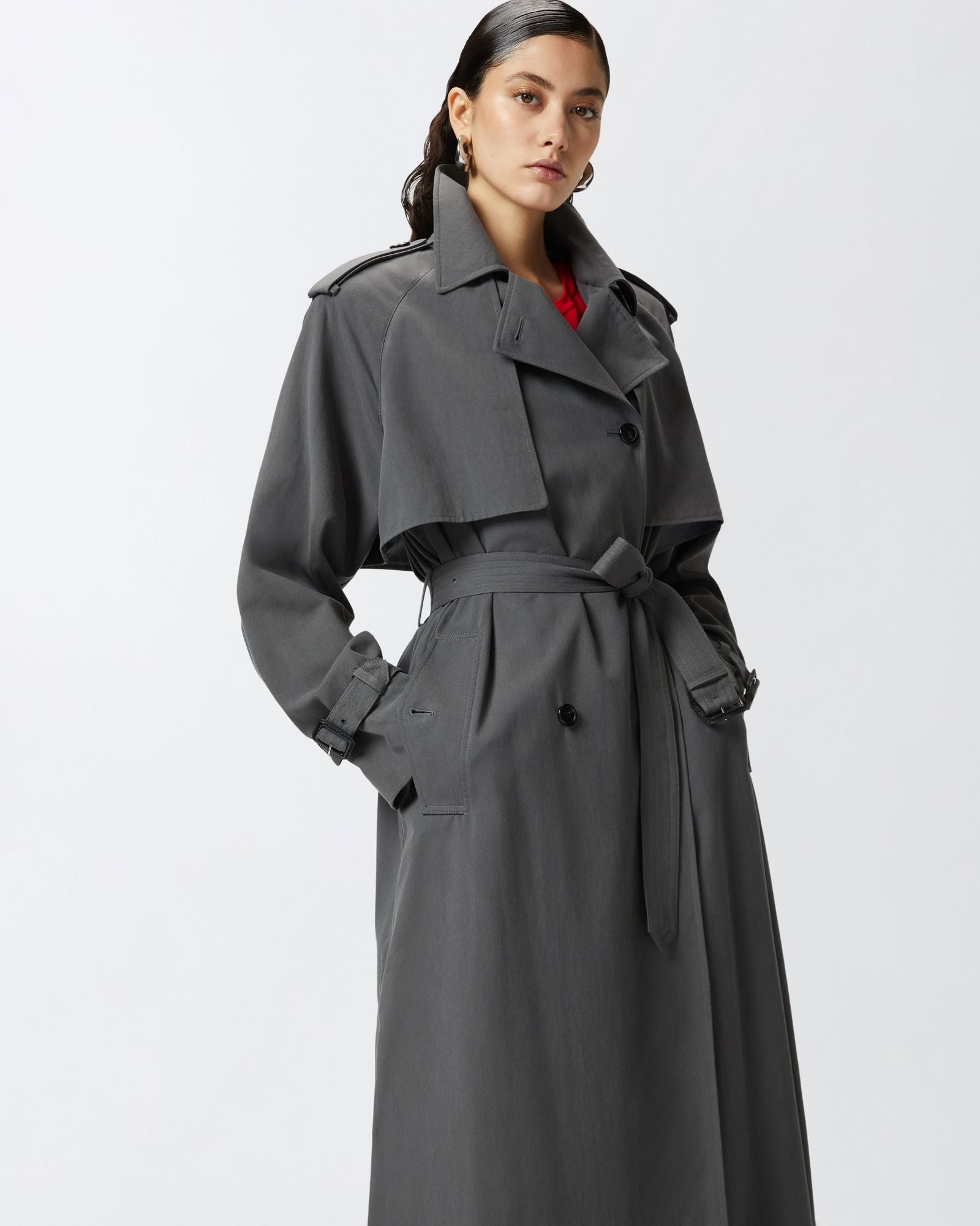 Trench classico in cotone delavè 104599-A2BX I99 PINKO 