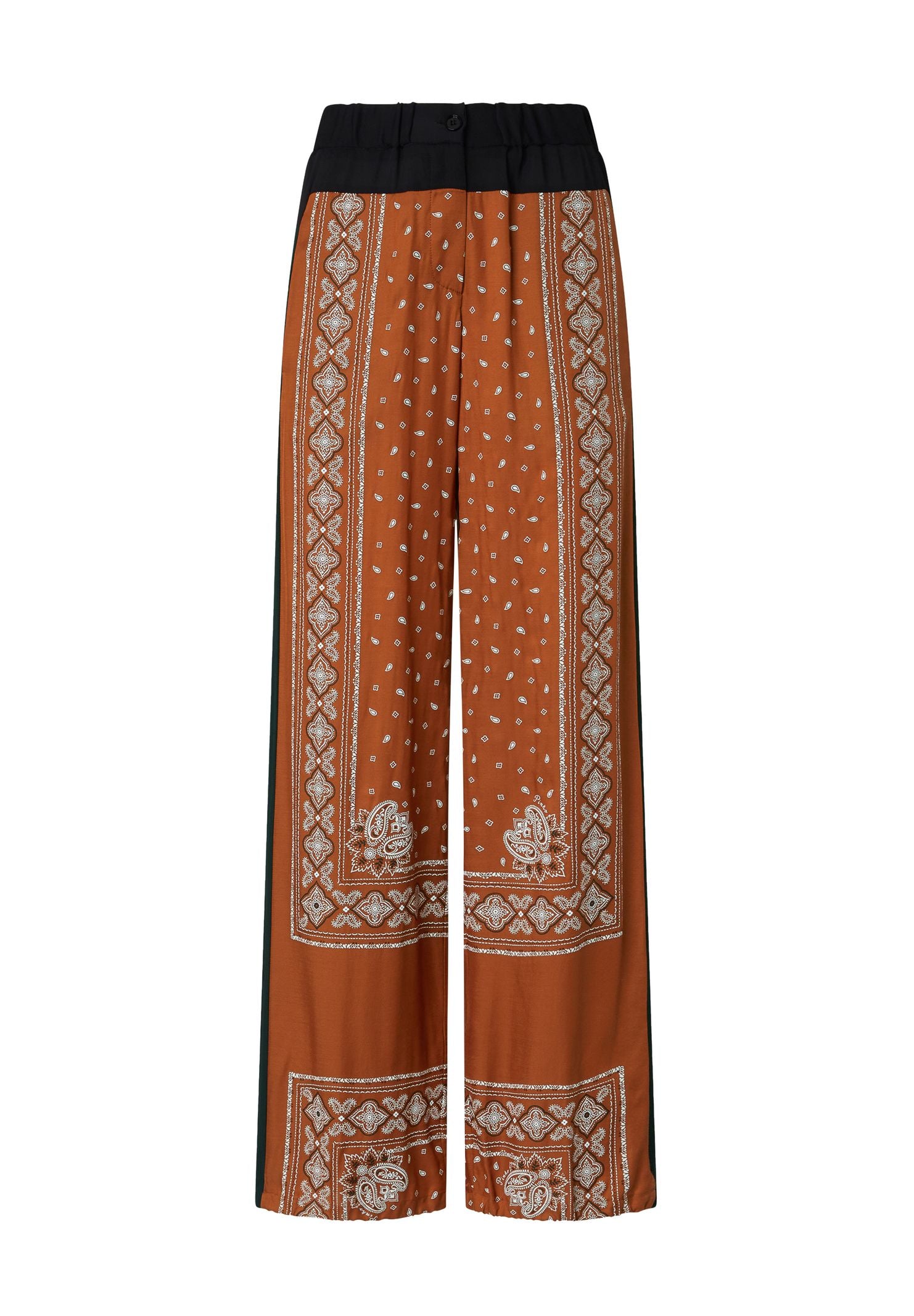 Pantalone ampio leggero stampa bandana 104663-A2CK LZ3 PINKO 