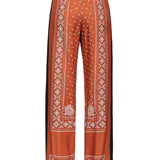 Pantalone ampio leggero stampa bandana 104663-A2CK LZ3 PINKO 