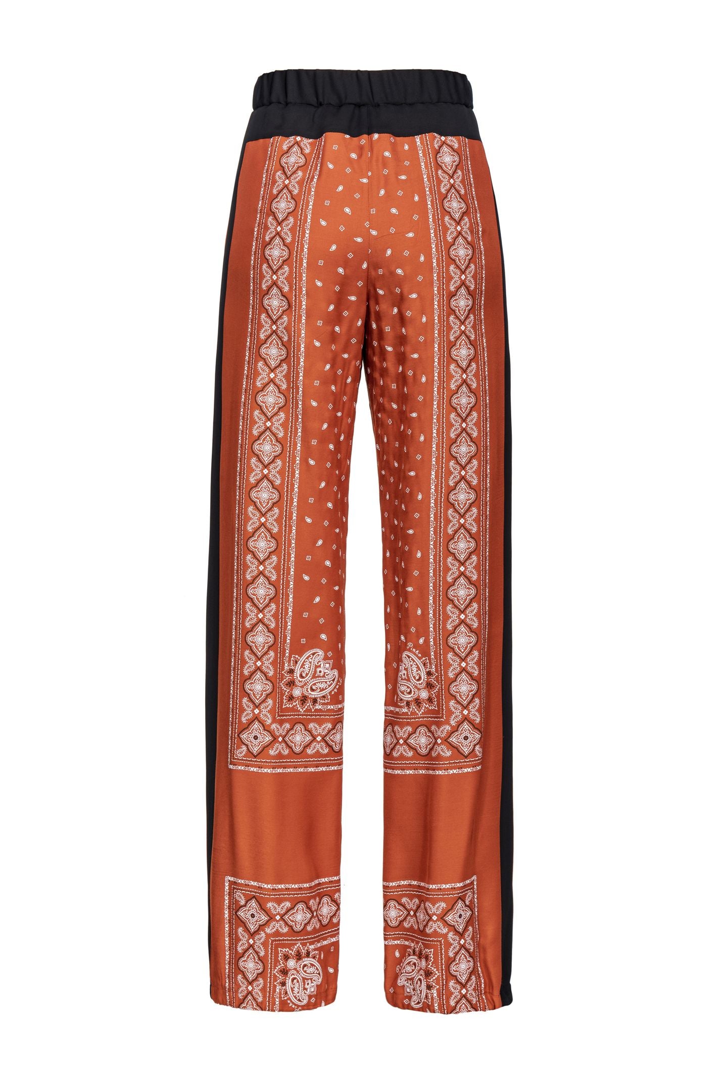 Pantalone ampio leggero stampa bandana 104663-A2CK LZ3 PINKO 