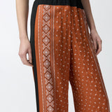 Pantalone ampio leggero stampa bandana 104663-A2CK LZ3 PINKO 