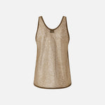 Top a rete con paillettes 104710-A2EX X26 PINKO 