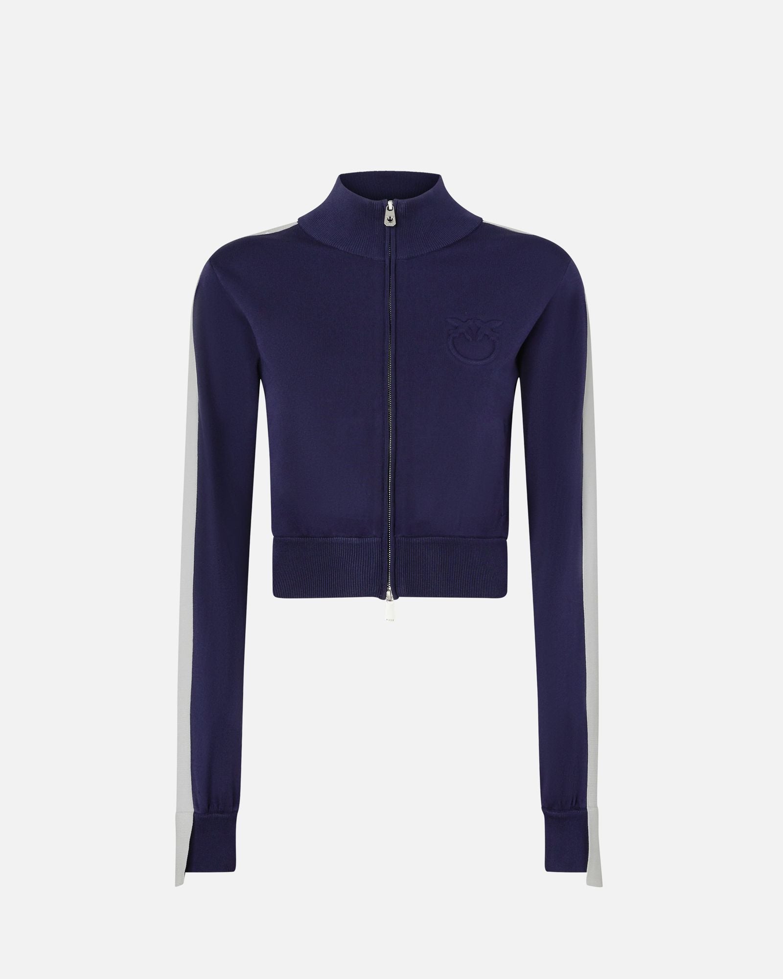 Felpa con zip in tessuto piquet 104738-A2FQ EZ1 PINKO 