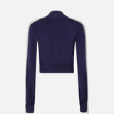 Felpa con zip in tessuto piquet 104738-A2FQ EZ1 PINKO 