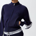 Felpa con zip in tessuto piquet 104738-A2FQ EZ1 PINKO 