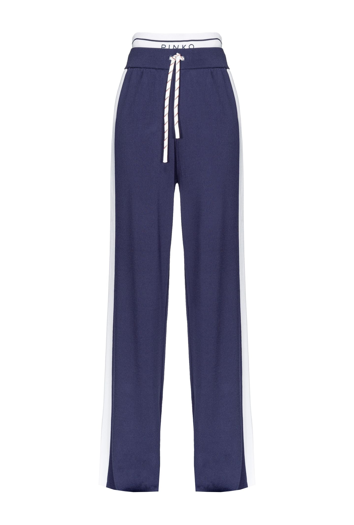 Pantalone felpa ampio con banda laterale 104739-A2FQ EZ1 PINKO 